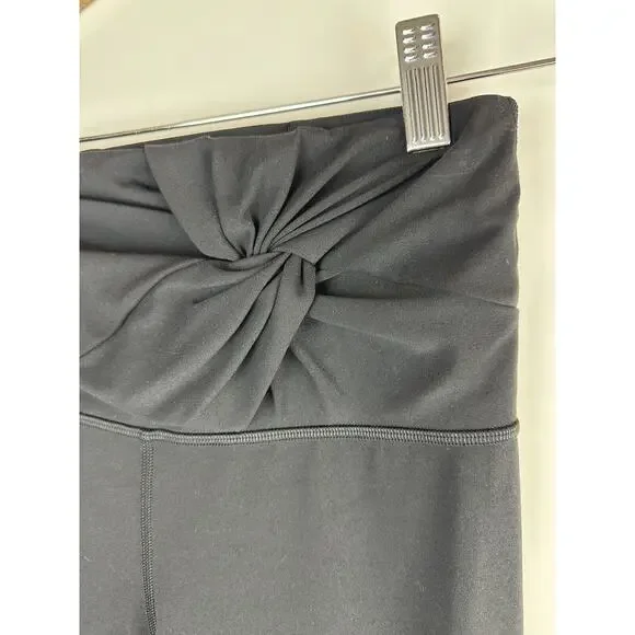 🦄 Rare Lululemon Align High Rise Crop 23" Twist Waist Legging Pant Black Size 4 - Picture 7 of 15